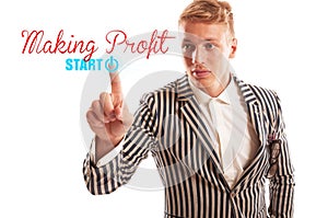 Start making profit concept