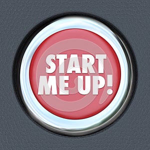 Start Me Up Car Starting Button Engine Excitement Arousal photo