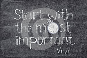 Start most Virgil