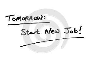 Start New Job