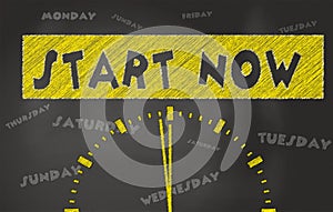 Start Now Conceptual Image