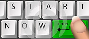 START NOW, Keyboard