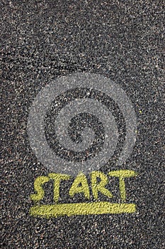 Start Painted at Pavement