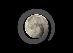 Start of Penumbral phase observed in the later stage of Lunar Eclipse on 27-28 July 2018 at Bahrain