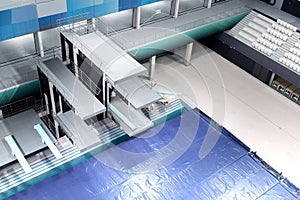 Start position in swimming pool