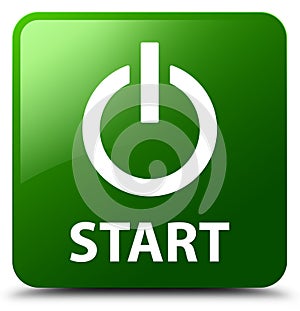 Start (power icon) green square button
