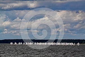 The start of the regatta