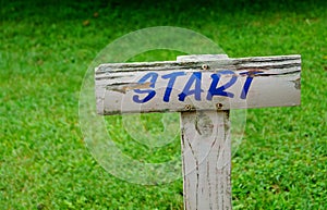 Start Sign New Beginning