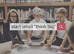 Start Small Think Big Startup Dream Aspirations Concept