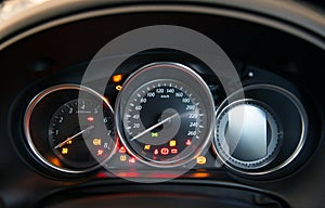 Start and stop button in car