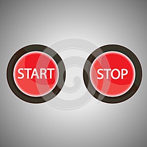 Start and Stop buttons for web