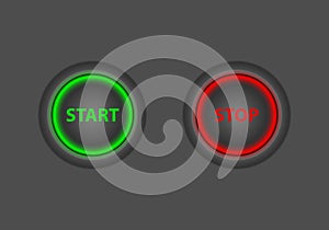Start stop power button