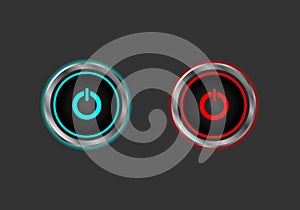 Start stop power button