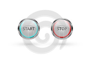 Start stop power button