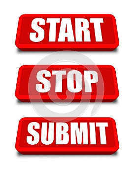 Start Stop Submit Button photo