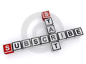 Start subscribe word blocks