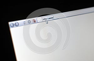 Start of surfing in the internet