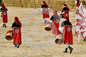 Start of the truffle fair in Alba (Cuneo), has been held for more than 50 years, the donkey race