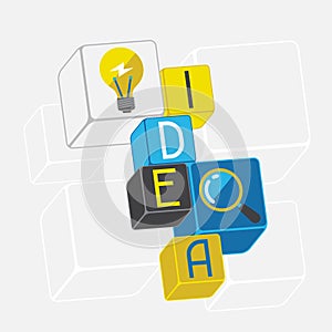 Start-up business concept in flat design style