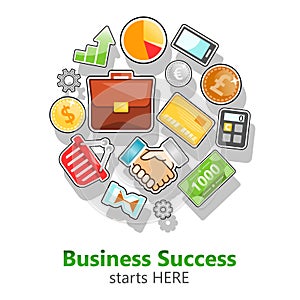 Start up, business, finance, banking, marketing vector image