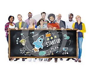 Start Up Business Launch Success Education Concept