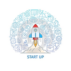 Start up business project banner