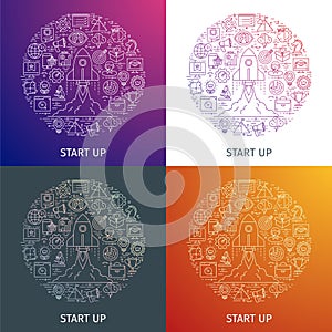 Start up business project concept