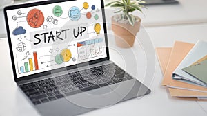 Start up Launch Business Ideas Growth Success Concept