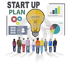 Start Up Launch Business Ideas Plan Creativity Concept