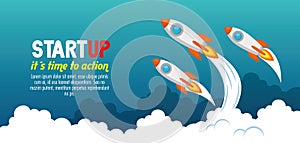 Start up launcher set rockets