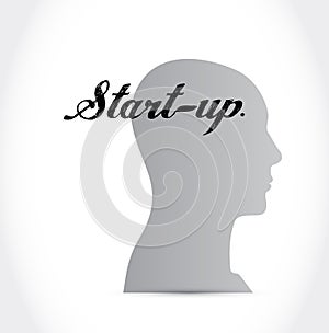 Start-up mind sign concept illustration