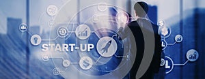 Start Up Mission Business Launch Team Success Concept 2022