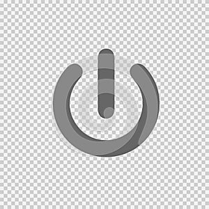 Start vector icon eps 10. Power button