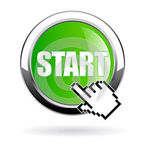 Start vector web button