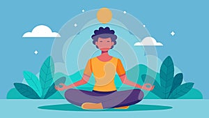 Start your day with a refreshing and energizing yoga flow focusing on deep breathing and connecting with your inner self photo