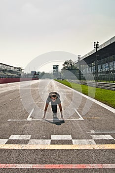 Starting block at Monza race track