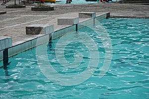 starting block in a swimming pool