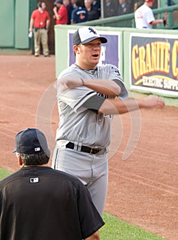 Starting pitcher #44 Jake Peavy