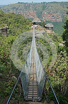 STARTING POINT OF SUSPENSION BRIDGE OVER ORIBI GORGE