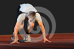 Starting position in track and field