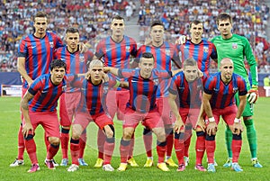 The starting team of Steaua Bucharest