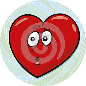 Startled heart photo