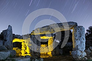 Startrail at Ancient Ruins II photo