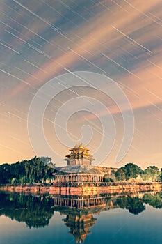 Startrails: Corner Tower of Forbidden City