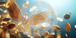 Startup Angel Equity Funding Visualization Depicting Investment Relationships in 3D photo