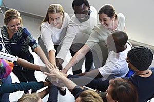 Startup Business People Teamwork Cooperation Hands Together