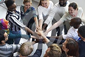 Startup Business People Teamwork Cooperation Hands Together