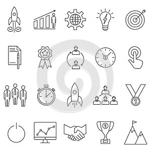 Startup icons set
