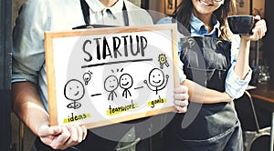 Startup Ideas People Business Planning Graphic Concept