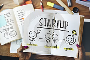 Startup Ideas People Business Planning Graphic Concept